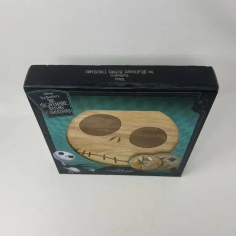 Disney Nightmare Before Christmas Cheese Board Party Cozy Holiday Wood Tools New